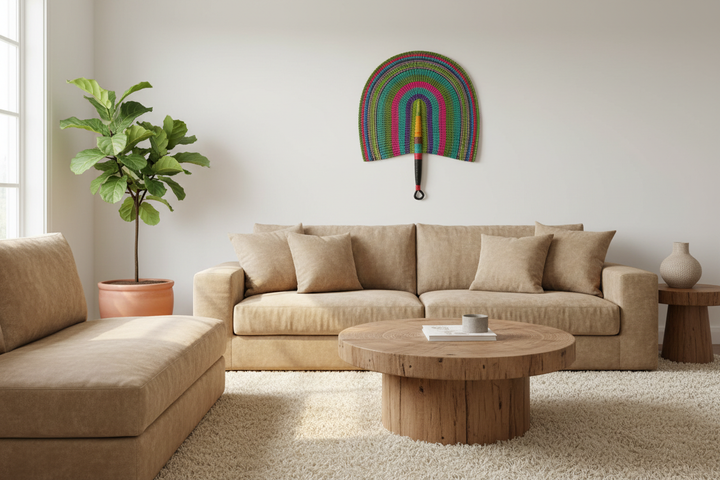Aurora Weave – Unframed Living Room