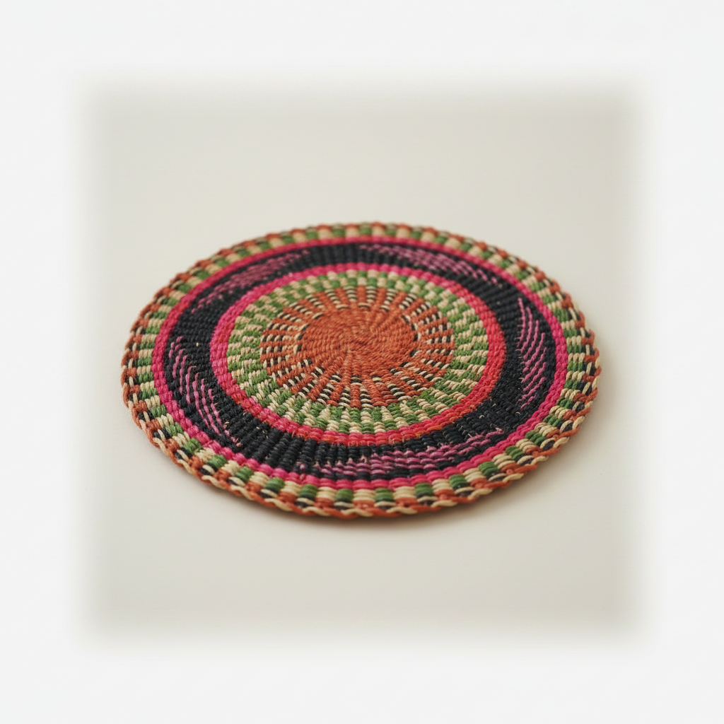Placemats 12 inch Set of 4 Savanna Spiral – close-up detail