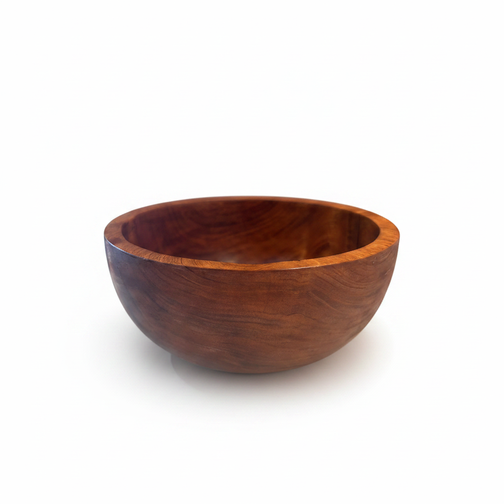 JIVU WOODEN BOWL – 10 INCH clean standalone product shot on white background
