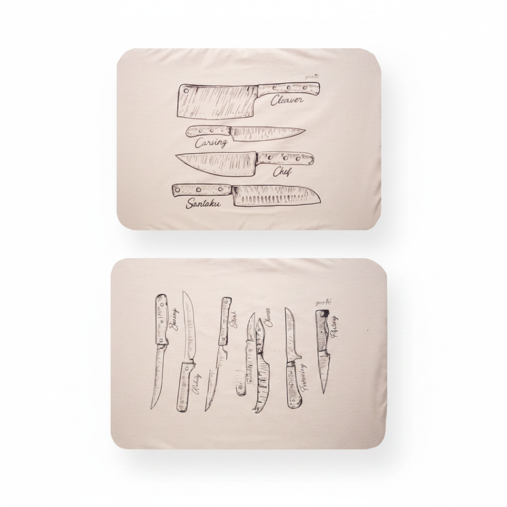 Slice & Dice rectangular food covers on white background