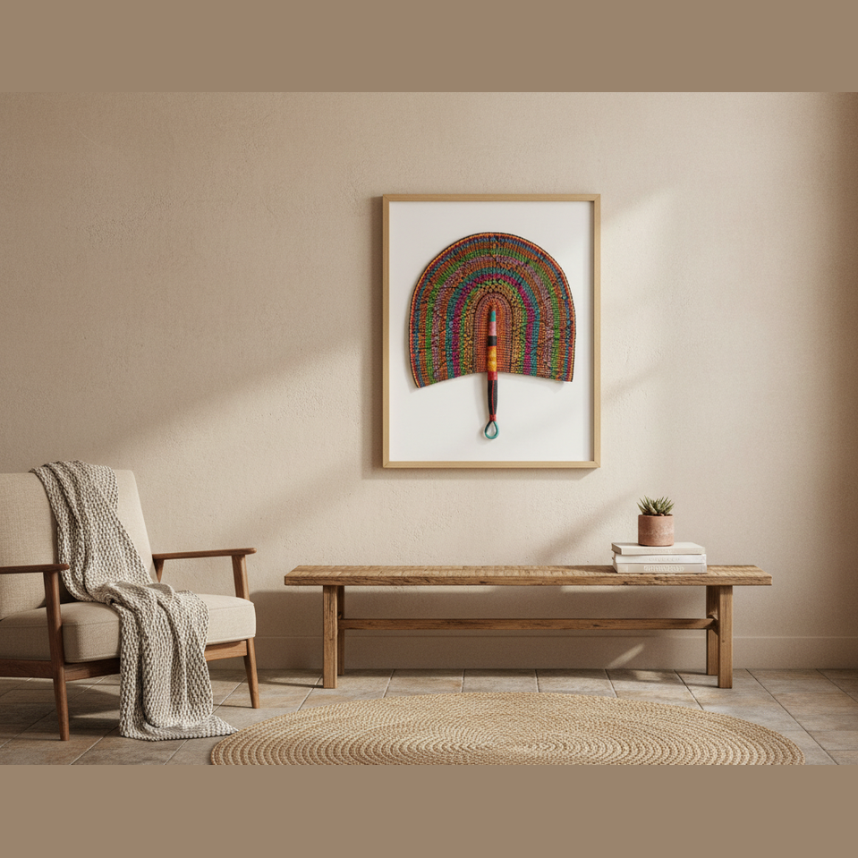 Naba Penga Tropical Weave – framed wall art