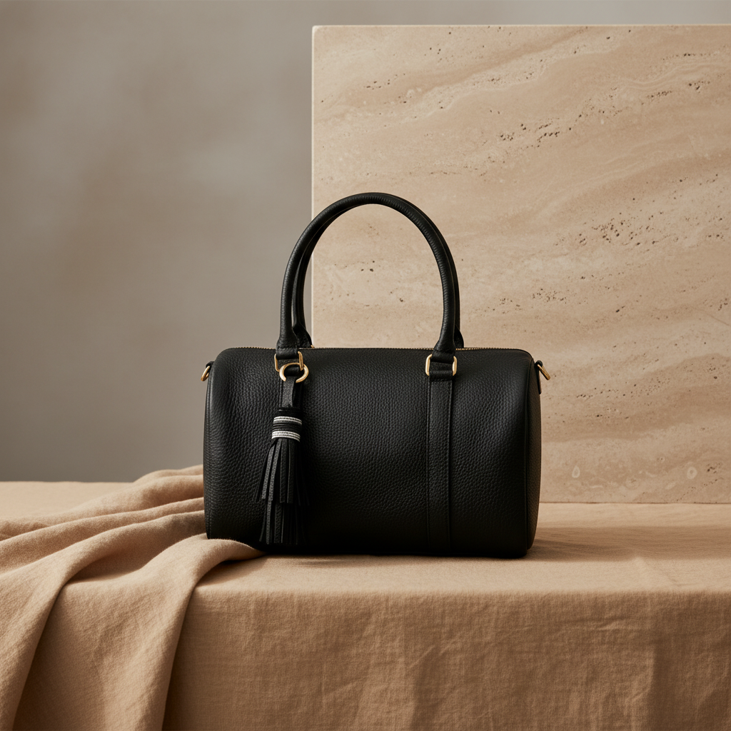 Malewa Black — No Strap, Linen Surface