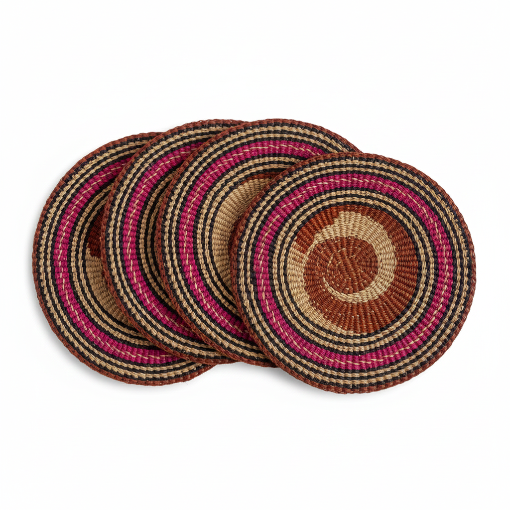 Sunset Spiral – Set of 4