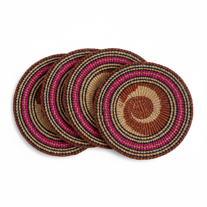 Sunset Spiral – Set of 4