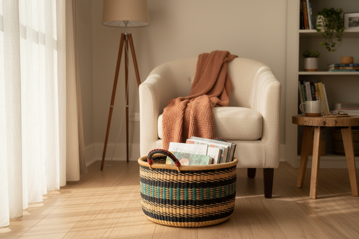 Woven Tub Medium – Reading Corner